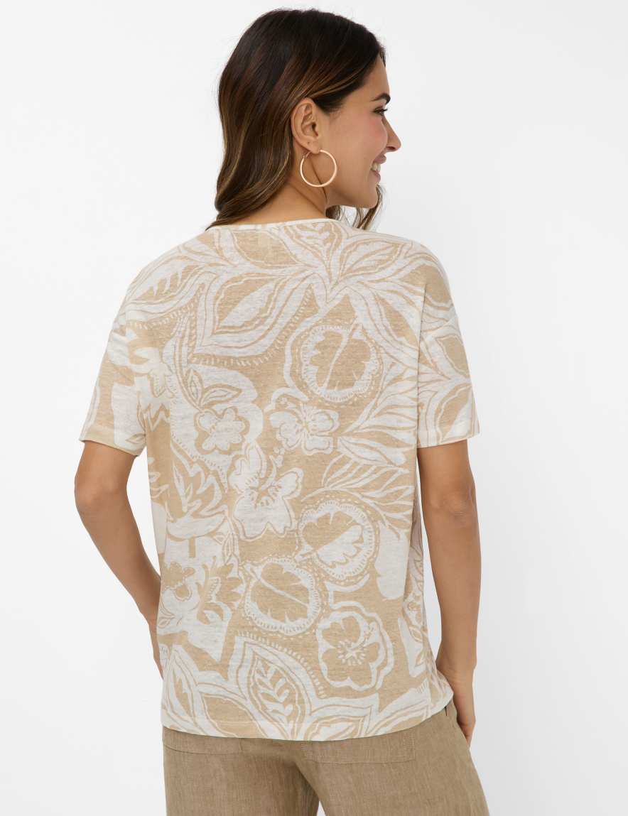 Eurex By Brax Women's Fashion T-shirts Style CANDICE Cream White