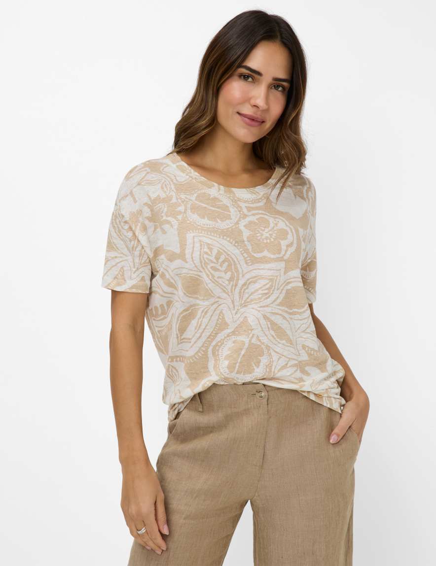 eurex by brax Women's fashion T-shirts Style CANDICE Cream White