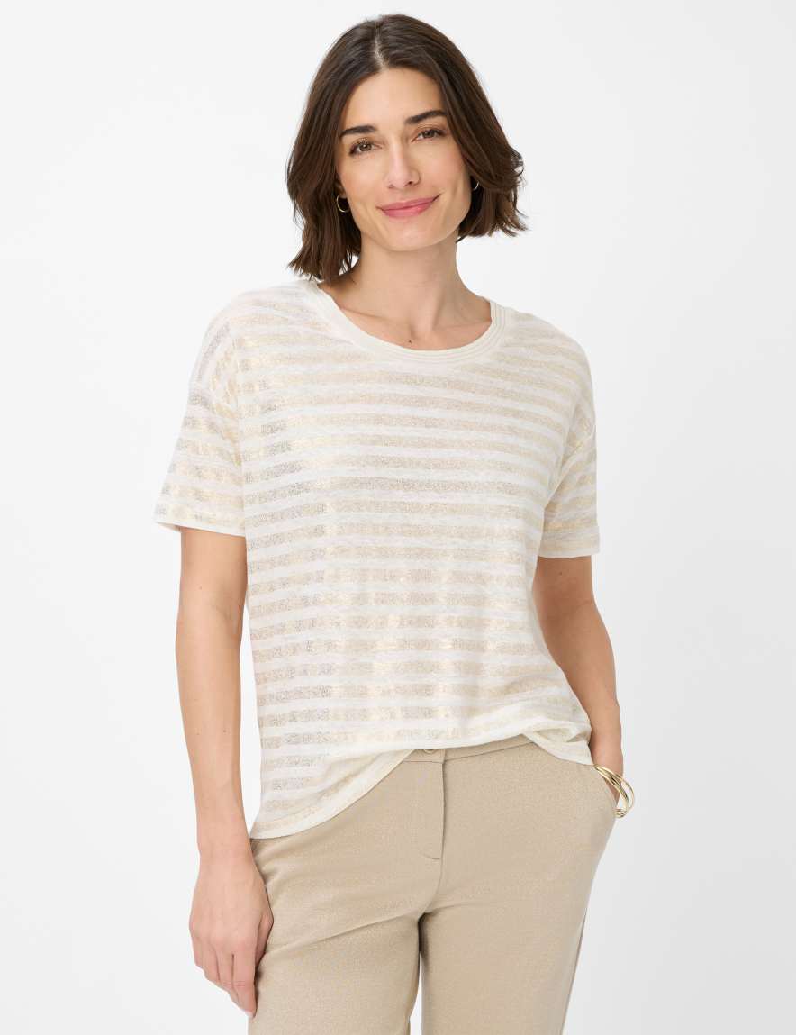 eurex by brax Women's fashion T-shirts Style CANDICE Light Beige