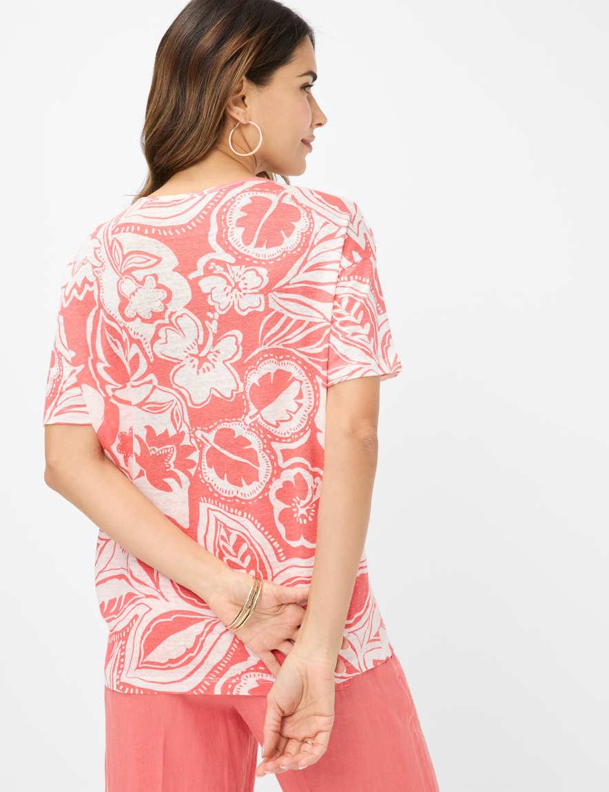 Eurex By Brax Women's Fashion T-shirts Style CANDICE Light Red