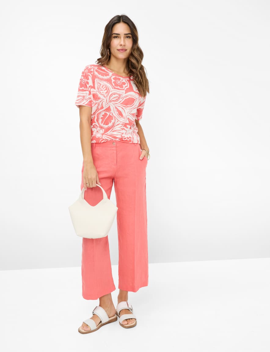 Eurex By Brax Women's Fashion T-shirts Style CANDICE Light Red