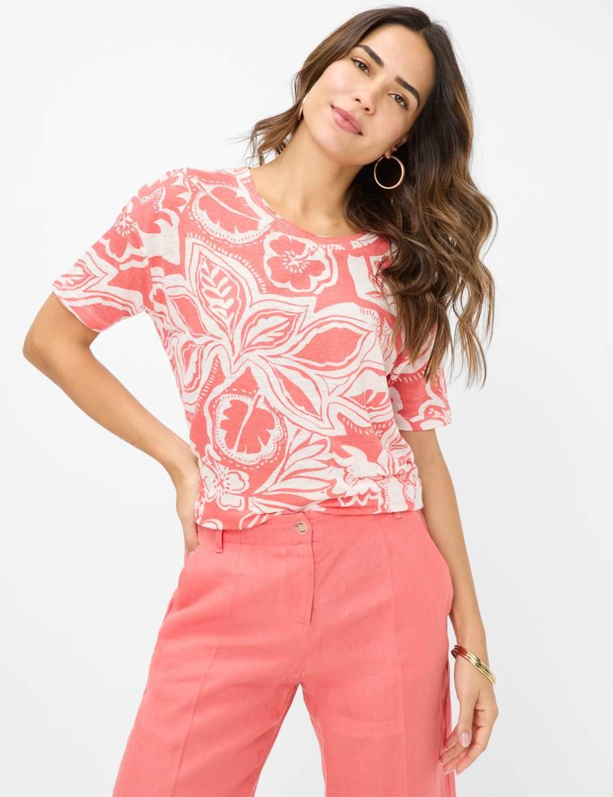 eurex by brax Women's fashion T-shirts Style CANDICE Light Red