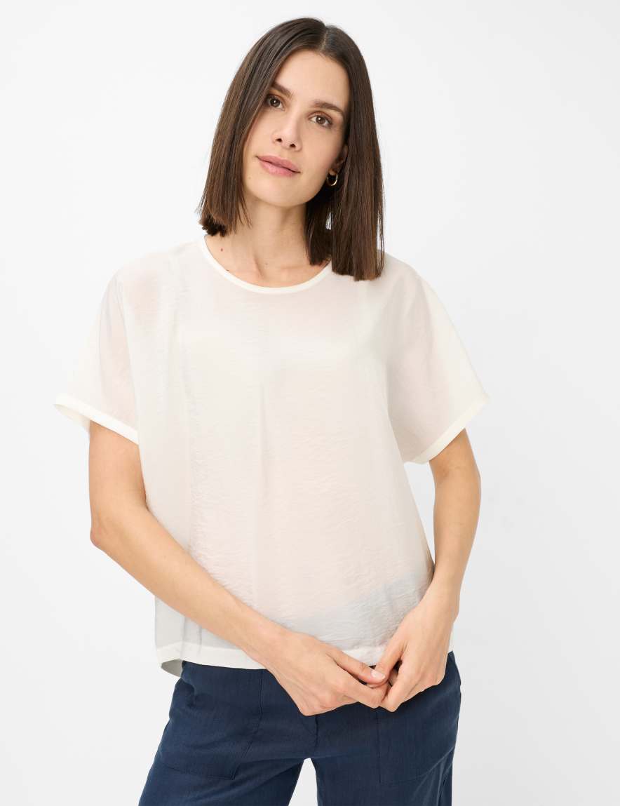 eurex by brax Women's fashion T-shirts Style CARA Cream White