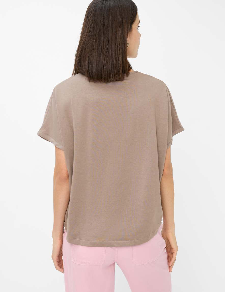 Eurex By Brax Women's Fashion T-shirts Style CARA Light Brown