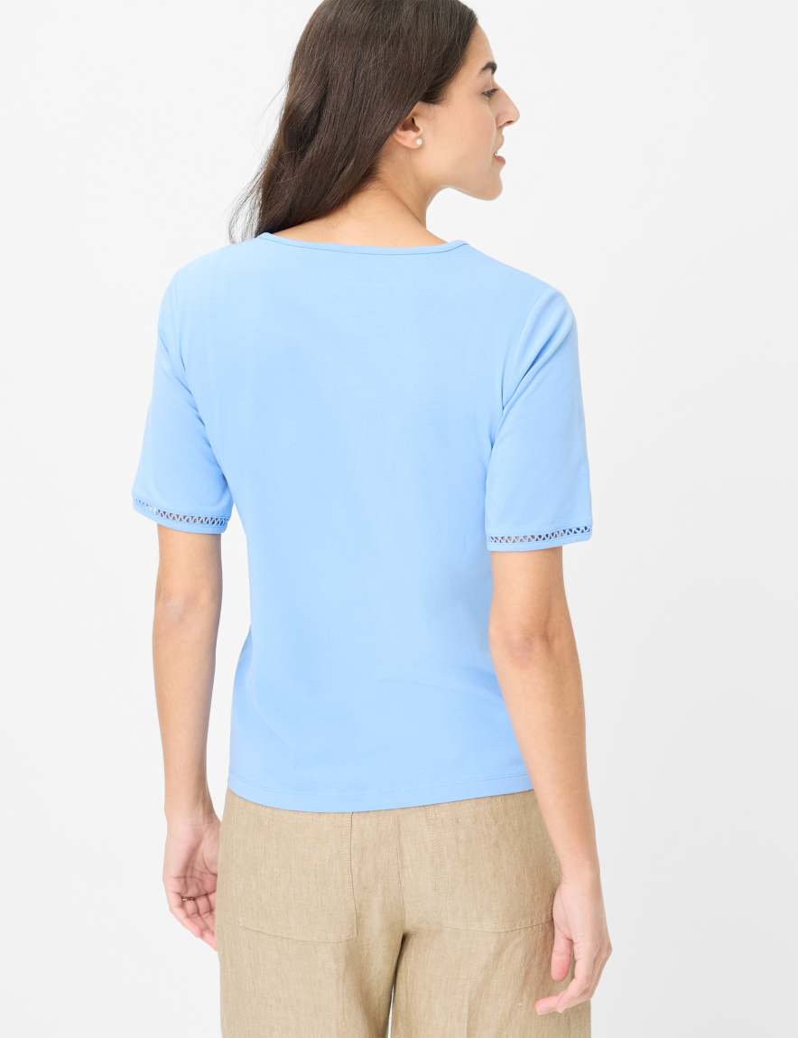 Eurex By Brax Women's Fashion T-shirts Style CARINA Blue ➜ - Buy At Brax
