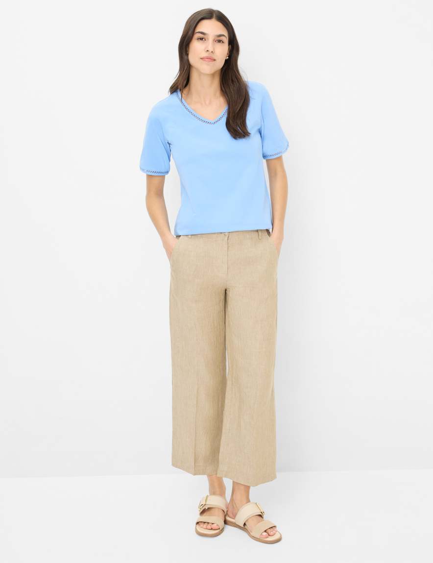 Eurex By Brax Women's Fashion T-shirts Style CARINA Blue ➜ - Buy At Brax