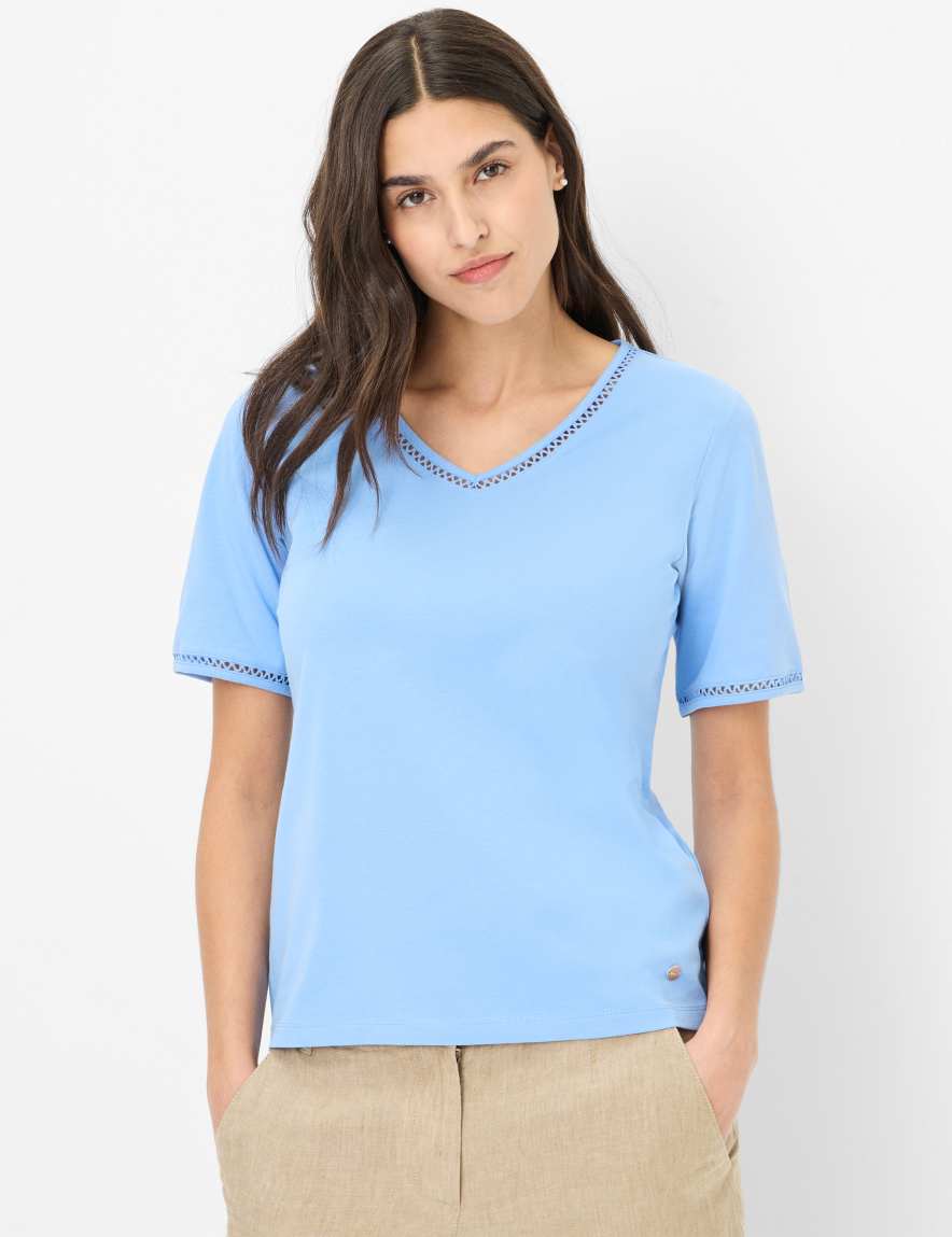 eurex by brax Women's fashion T-shirts Style CARINA Blue ➜ - buy at Brax