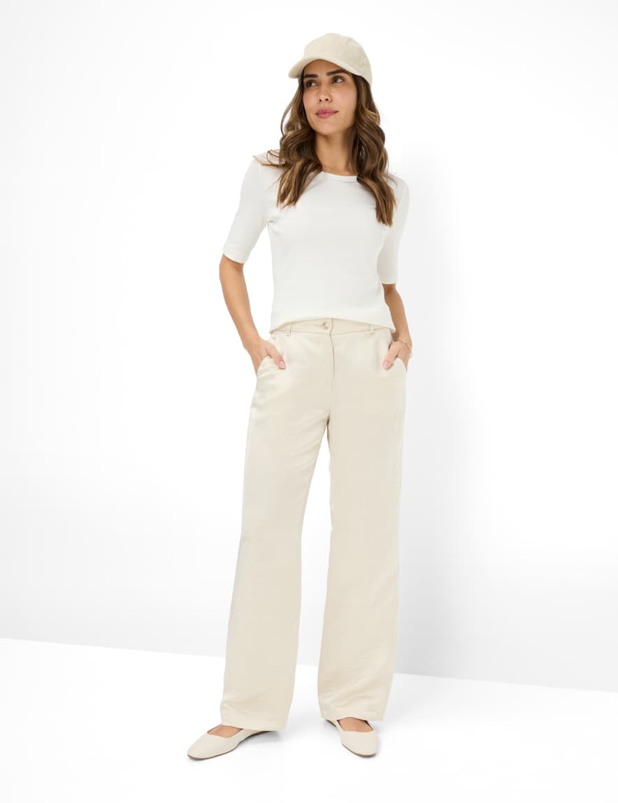 Eurex By Brax Women's Fashion T-shirts Style CARINA Cream White