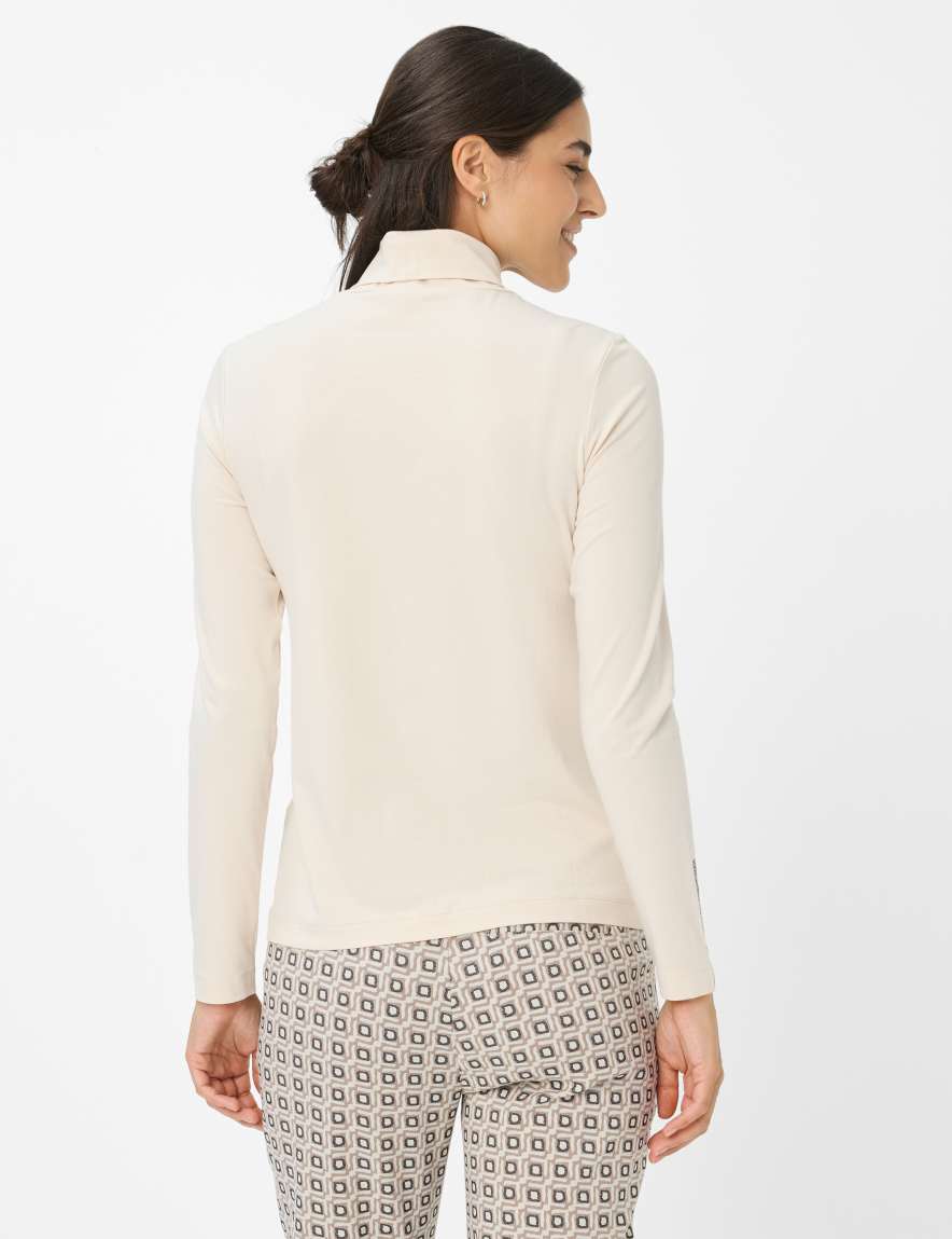 Eurex By Brax Women's Fashion T-shirts Style CARINA L Cream White