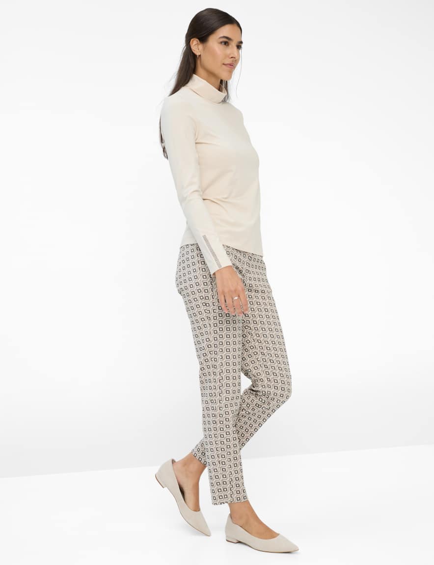 Eurex By Brax Women's Fashion T-shirts Style CARINA L Cream White