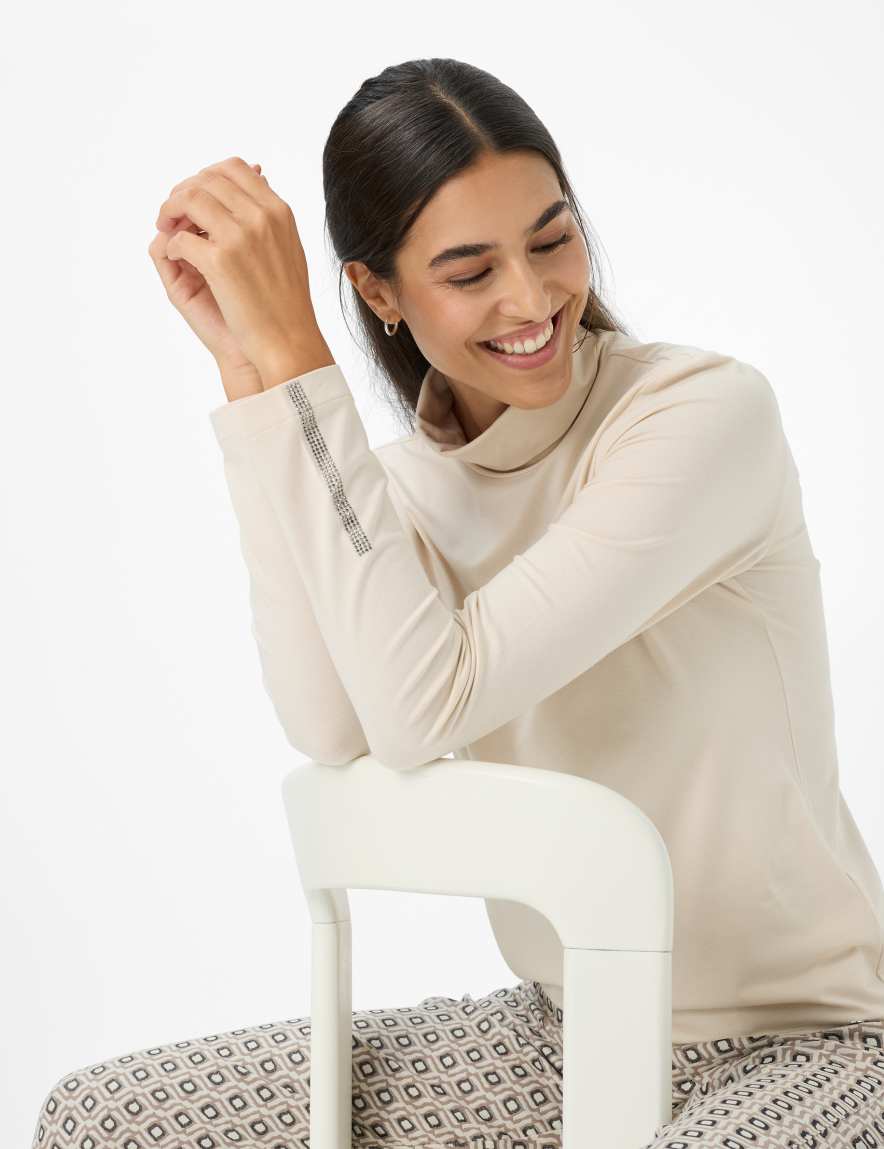 Eurex By Brax Women's Fashion T-shirts Style CARINA L Cream White