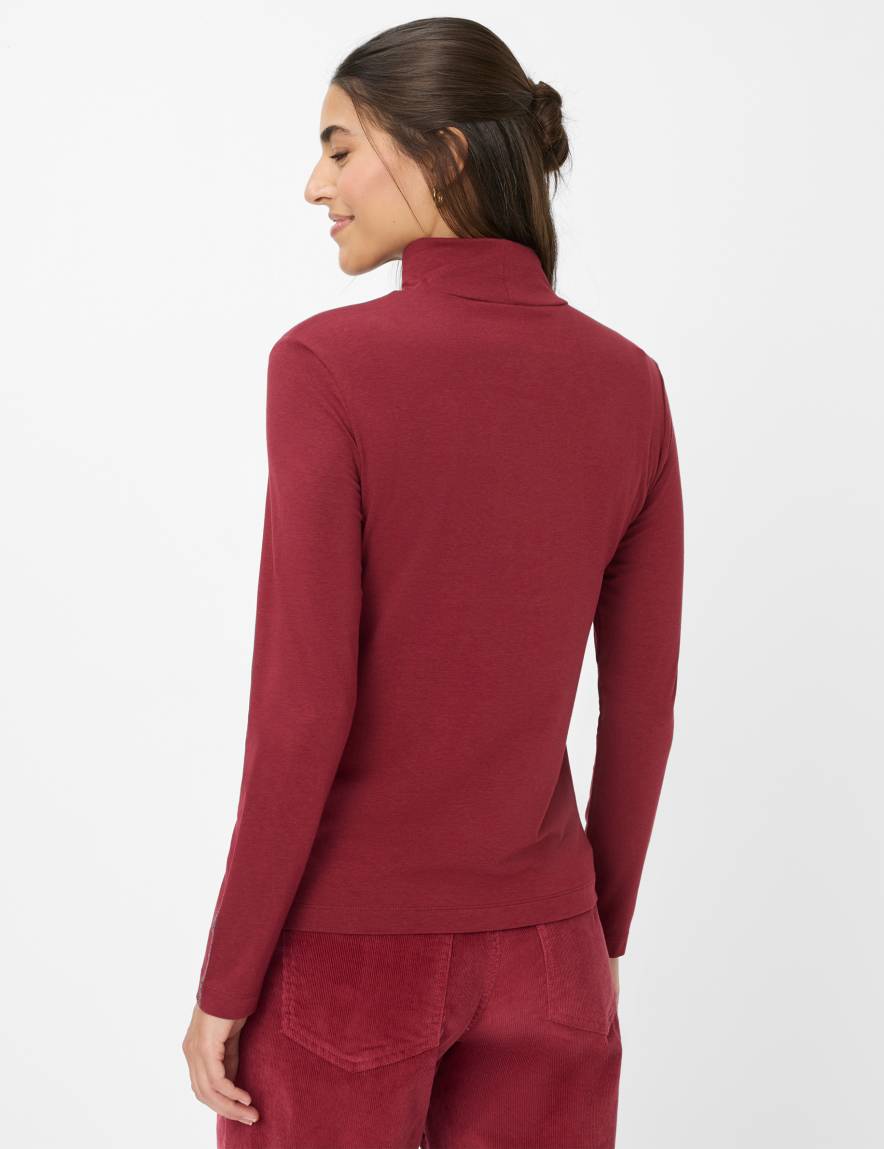 Eurex By Brax Women's Fashion T-shirts Style CARINA L Dark Red