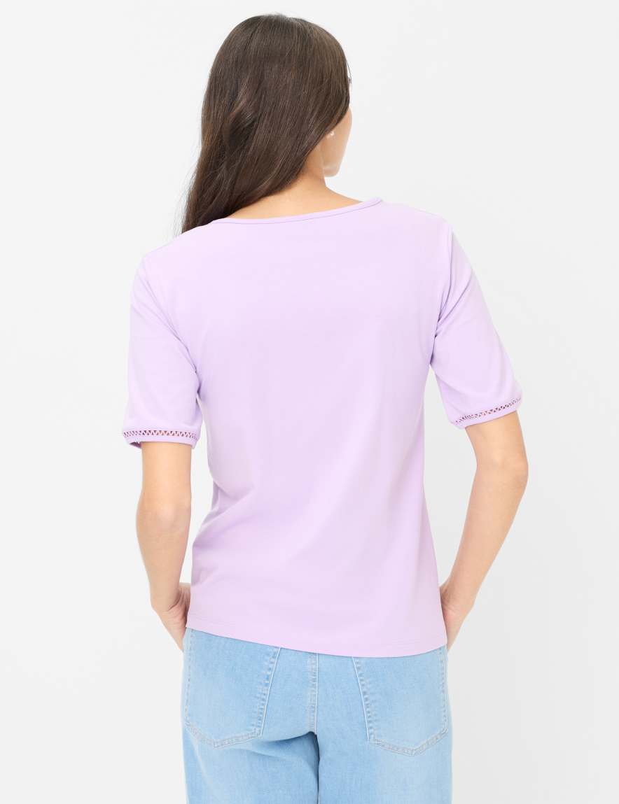 Eurex By Brax Women's Fashion T-shirts Style CARINA Purple - Lilac