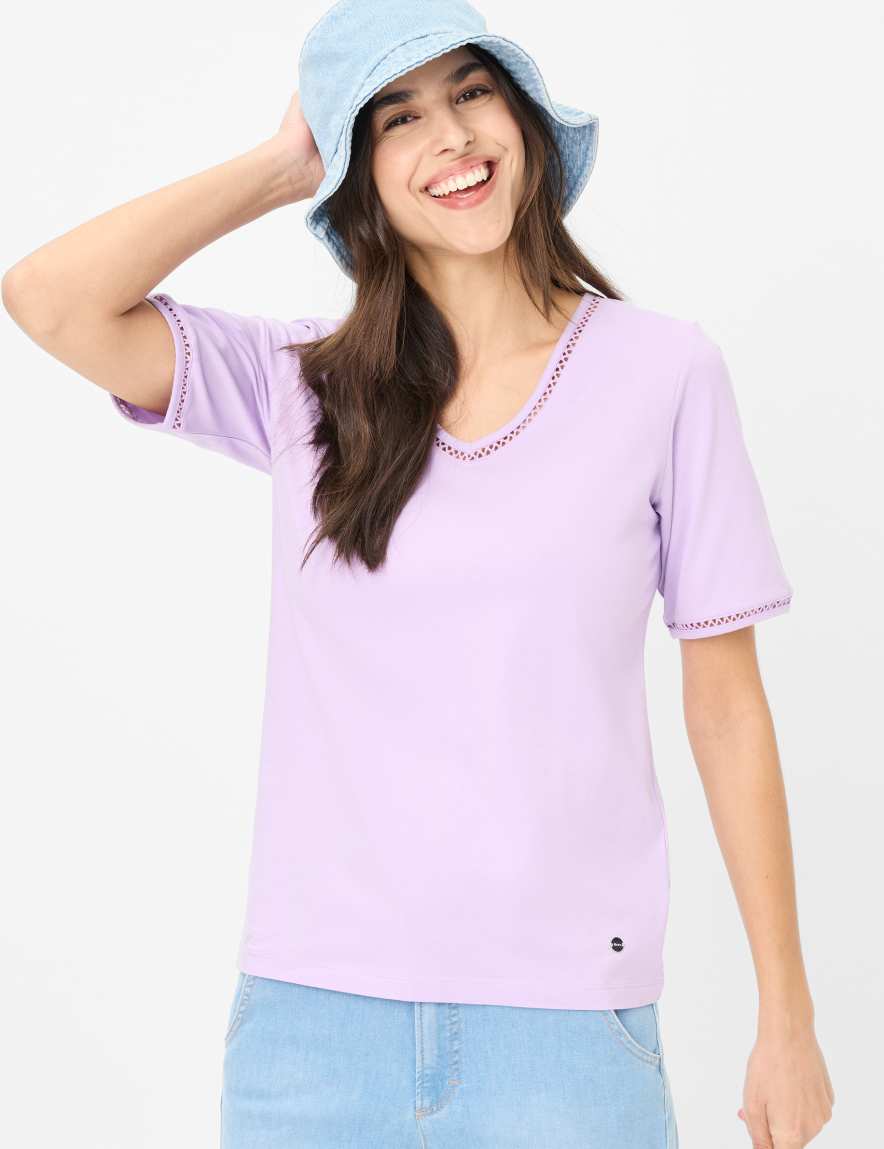 eurex by brax Women's fashion T-shirts Style CARINA Purple - Lilac