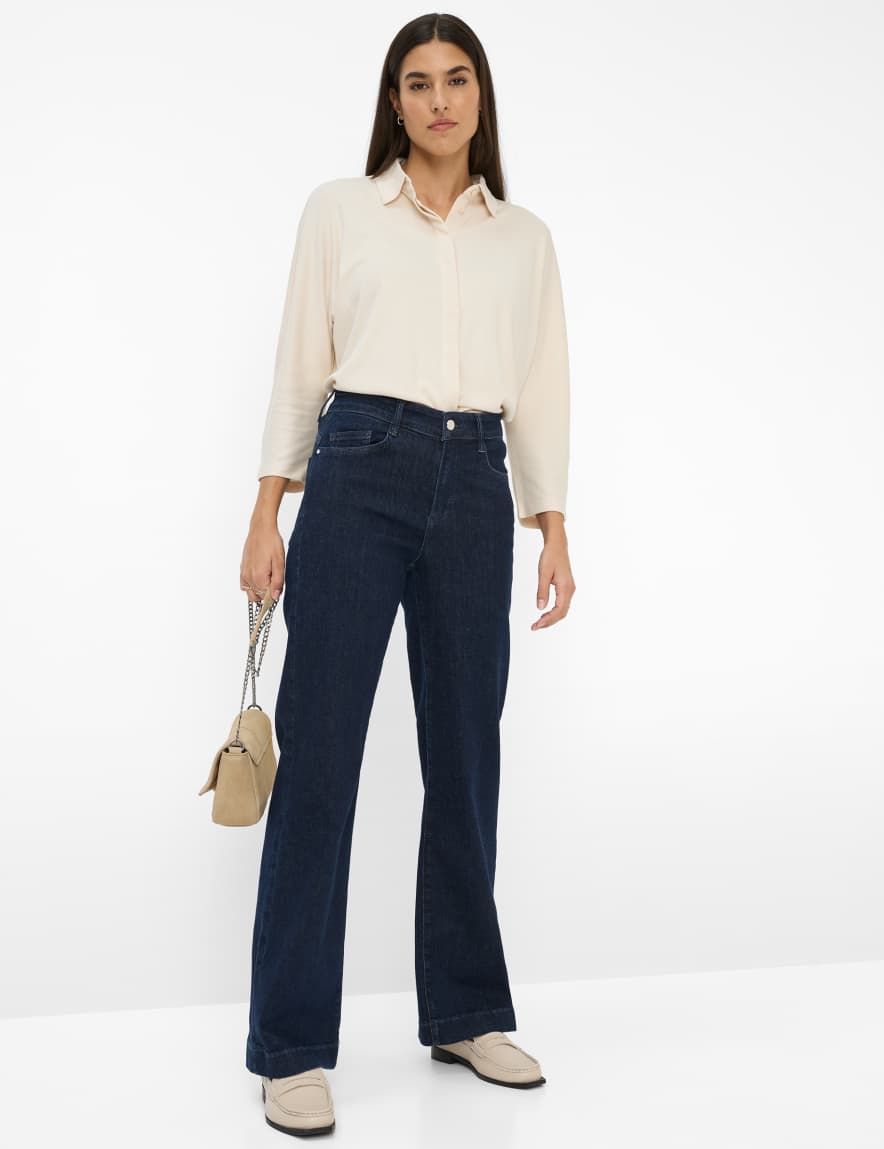 Eurex By Brax Women's Fashion T-shirts Style CELIA M Cream White