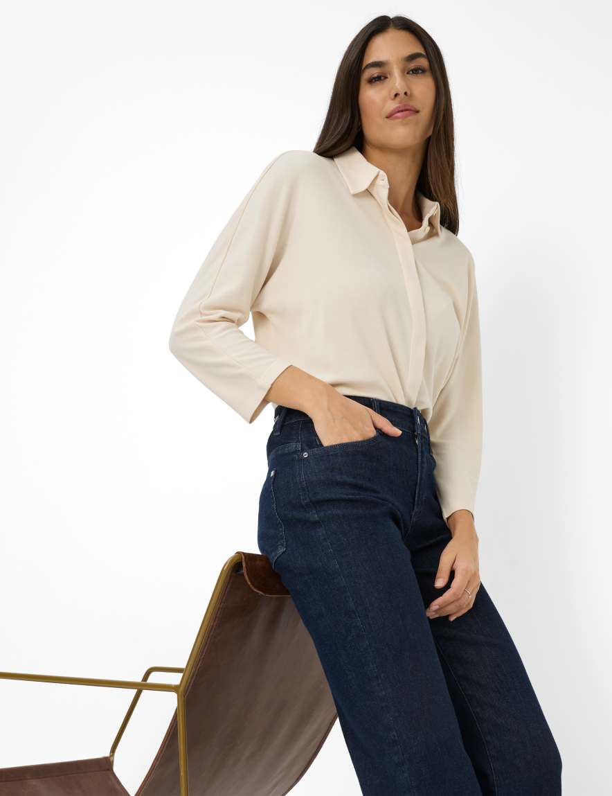 Eurex By Brax Women's Fashion T-shirts Style CELIA M Cream White