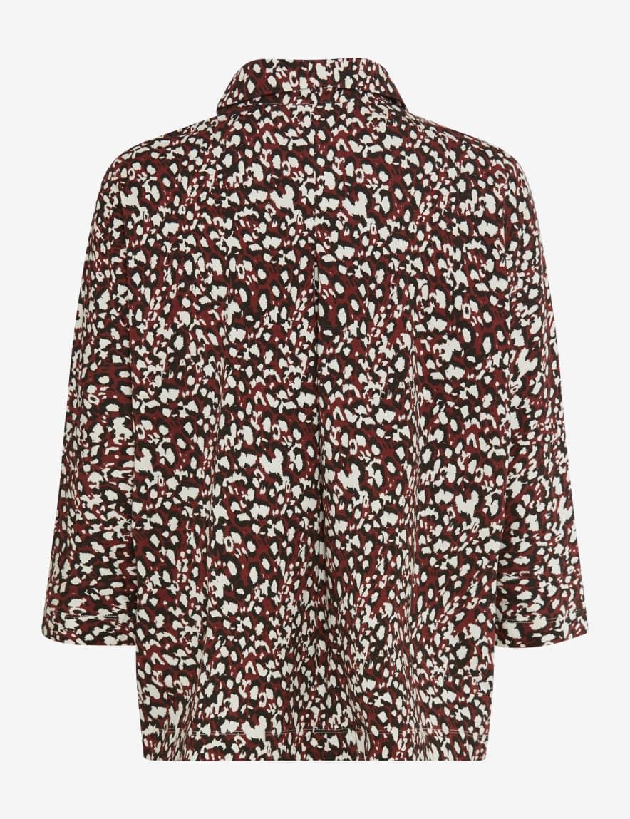 Eurex By Brax Women's Fashion T-shirts Style CELIA M Dark Red