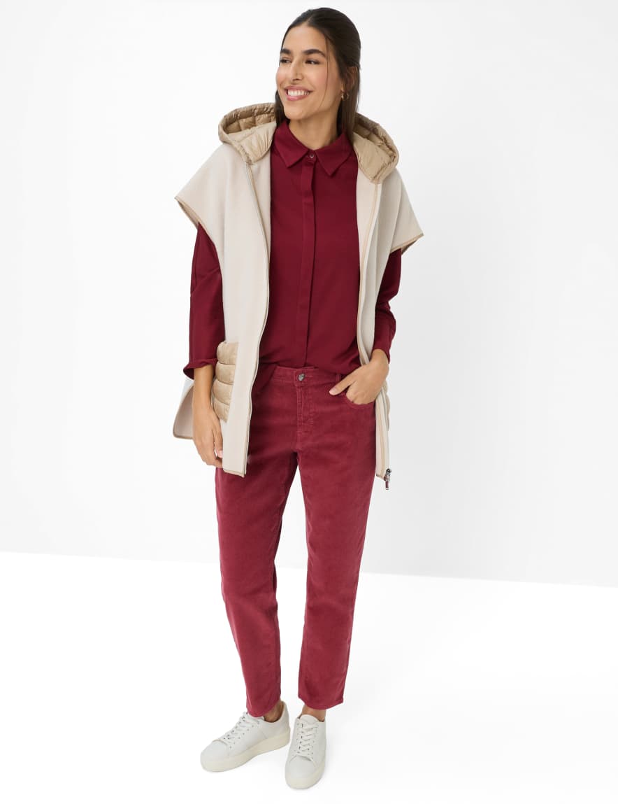 Eurex By Brax Women's Fashion T-shirts Style CELIA M Dark Red