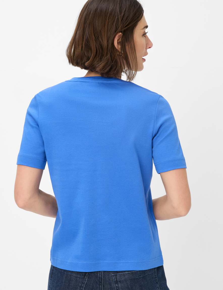 Eurex By Brax Women's Fashion T-shirts Style CIRA Blue ➜ - Buy At Brax