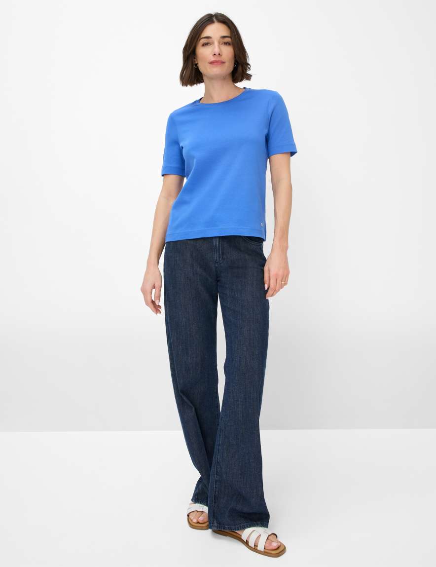 Eurex By Brax Women's Fashion T-shirts Style CIRA Blue ➜ - Buy At Brax