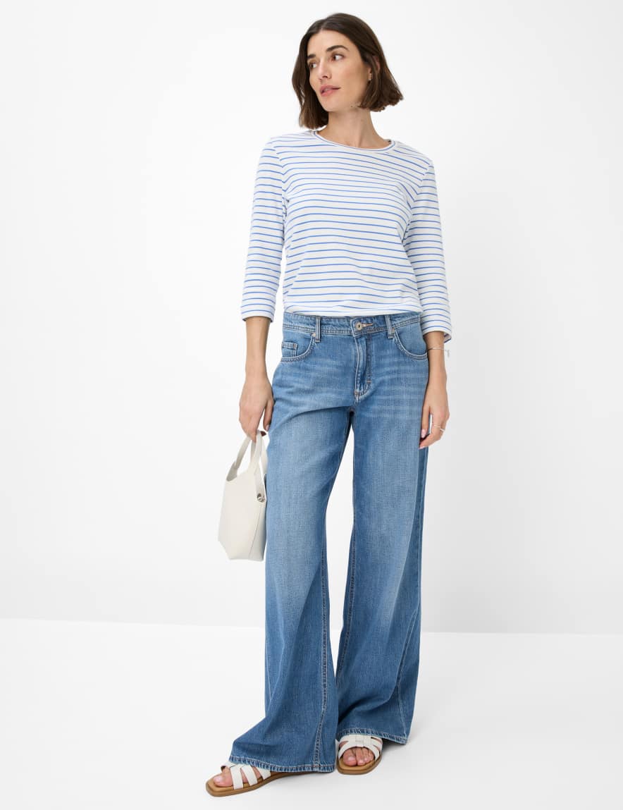 Eurex By Brax Women's Fashion T-shirts Style CIRA Blue ➜ - Buy At Brax