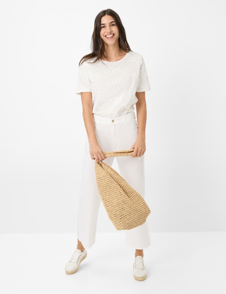 Eurex By Brax Women's Fashion T-shirts Style CIRA Cream White