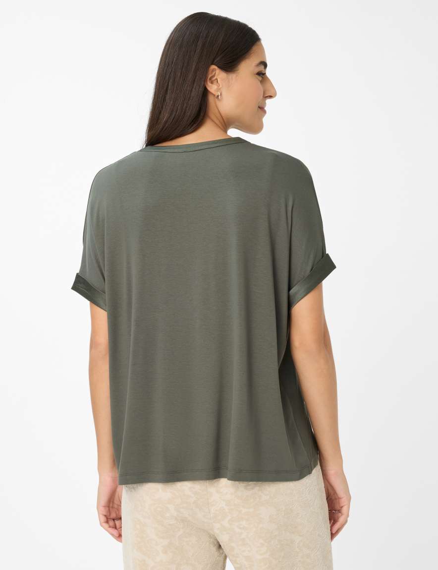 Eurex By Brax Women's Fashion T-shirts Style CLAIRE S Dark Green
