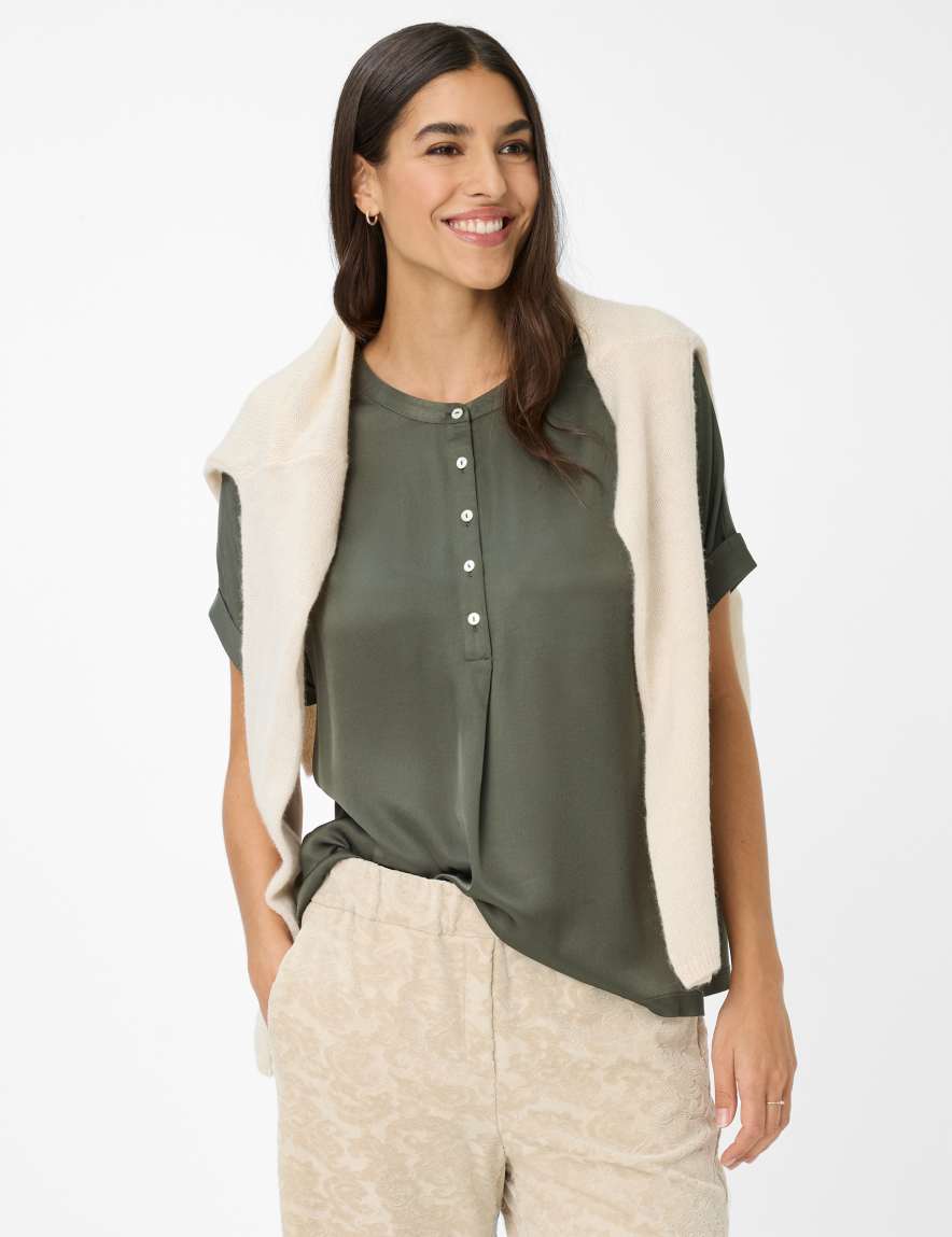 eurex by brax Women's fashion T-shirts Style CLAIRE S Dark Green