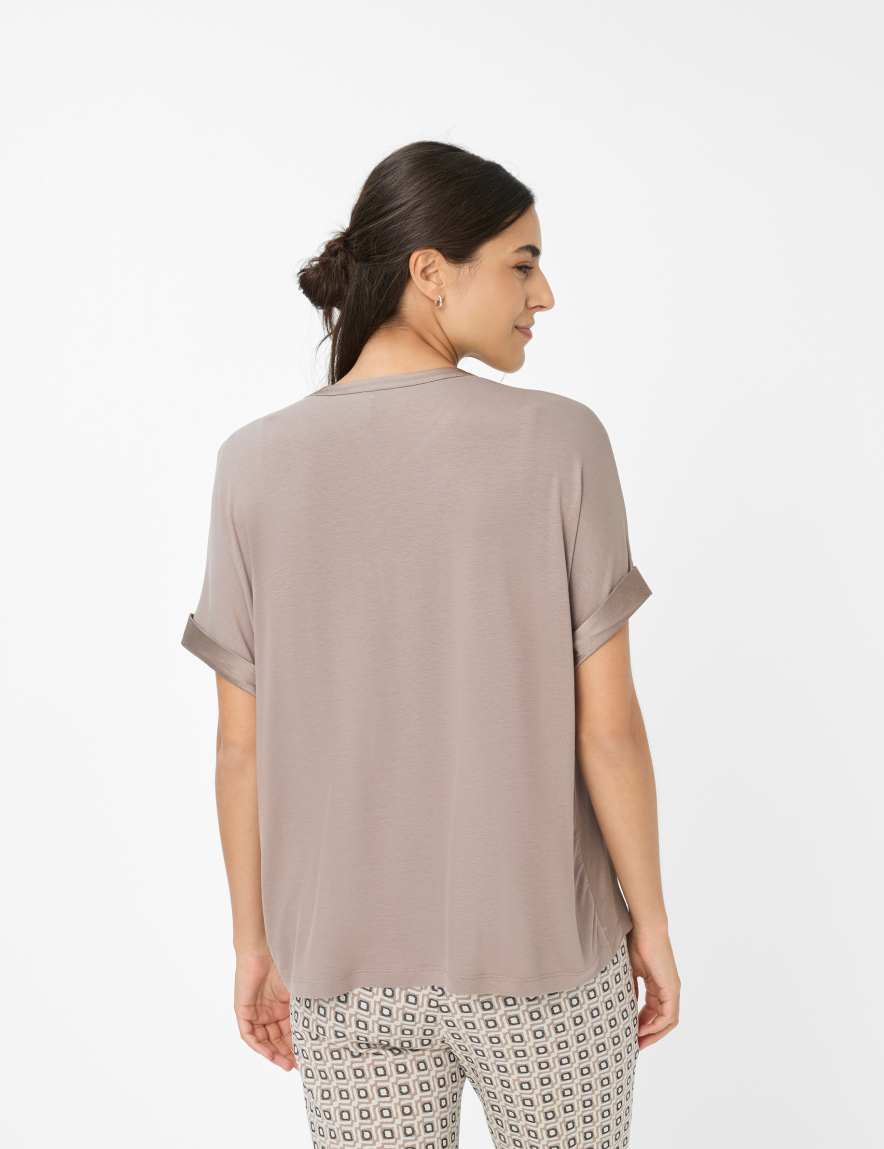 Eurex By Brax Women's Fashion T-shirts Style CLAIRE S Light Brown