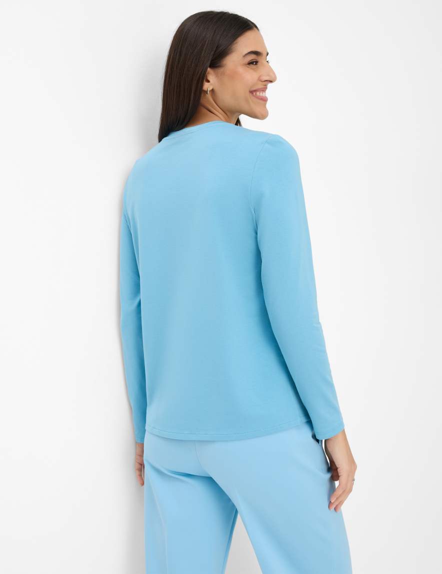 Eurex By Brax Women's Fashion T-shirts Style CLARA Light Blue