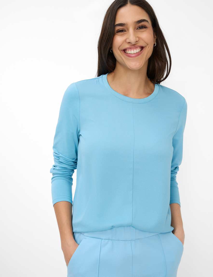 eurex by brax Women's fashion T-shirts Style CLARA Light Blue