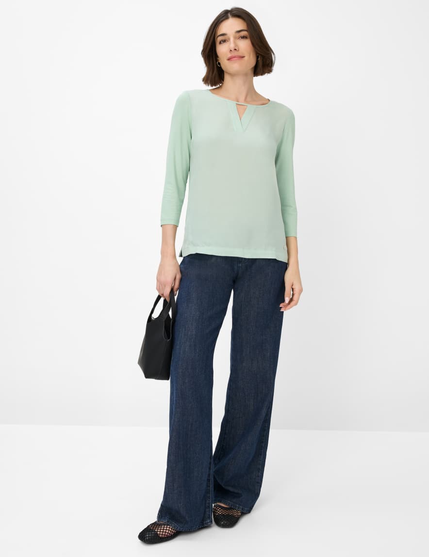 Eurex By Brax Women's Fashion T-shirts Style CLARISSA Light Green