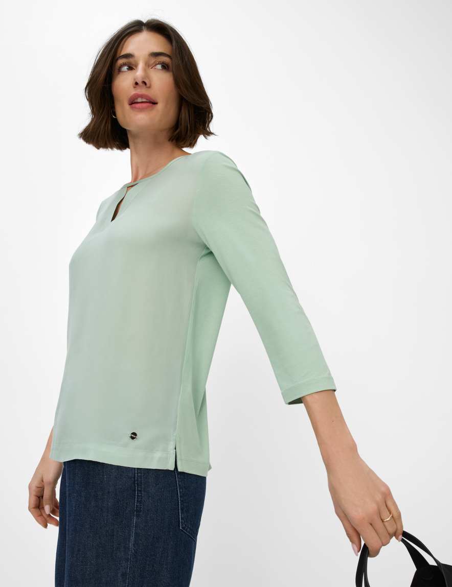 Eurex By Brax Women's Fashion T-shirts Style CLARISSA Light Green