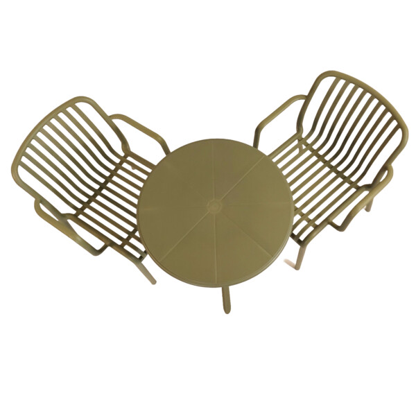 Europa Leisure Anders Bistro Table Avocado Green With 2 Alma Armchair Avocado Green - Europa Leisure (UK)