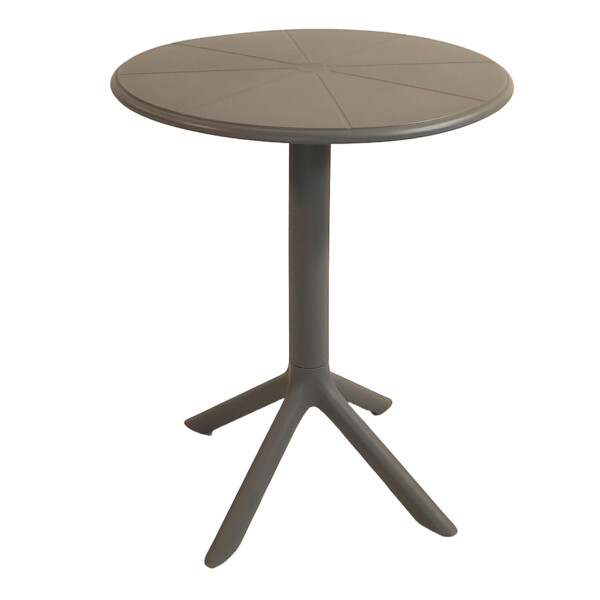 Europa Leisure Anders Bistro Table In Nickel Grey - Europa Leisure (UK)
