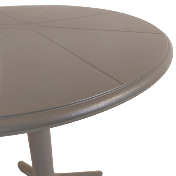 Europa Leisure Anders Bistro Table In Nickel Grey - Europa Leisure (UK)