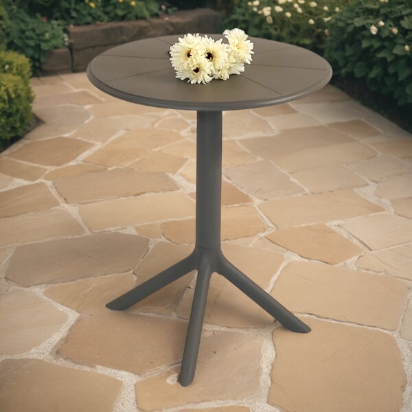 europa leisure Anders bistro table in Nickel Grey - Europa Leisure (UK)