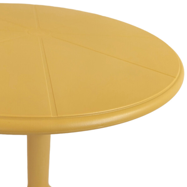 Europa Leisure Anders Bistro Table In Saffron Yellow - Europa Leisure (UK)