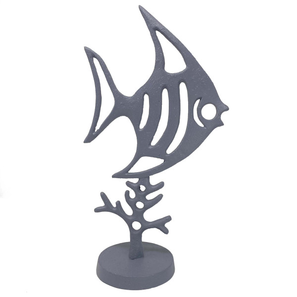 Europa Leisure Angel Fish - Elur Iron Ornament Grey Shimmer - Europa Leisure (UK)