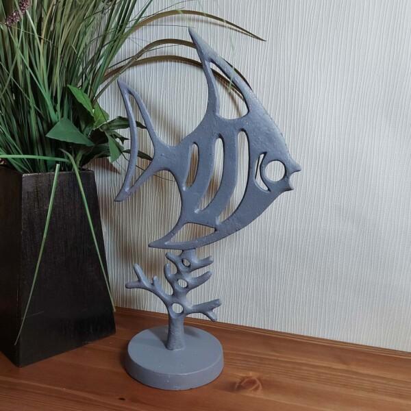 europa leisure Angel Fish - Elur Iron Ornament Grey Shimmer - Europa Leisure (UK)