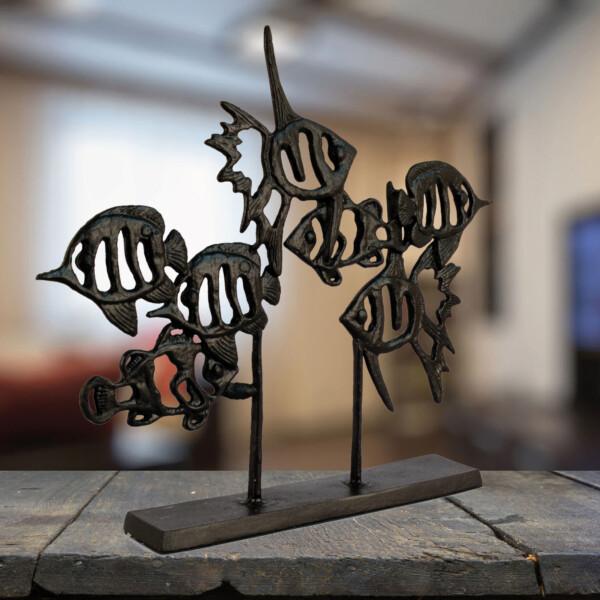 Europa Leisure Angel Fish Shoal - Elur Iron Ornament Mocha - Europa Leisure (UK)