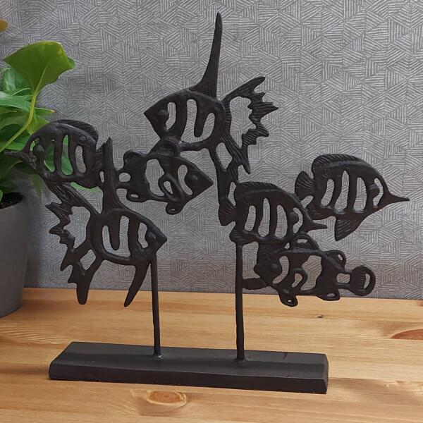 europa leisure Angel Fish Shoal - Elur Iron Ornament Mocha - Europa Leisure (UK)