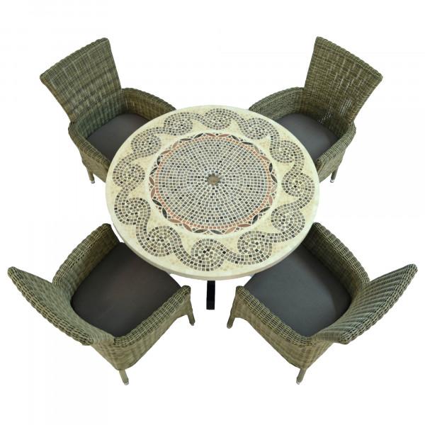 Europa Leisure AVIGNON Dining Table With 4 DORCHESTER Chairs Set