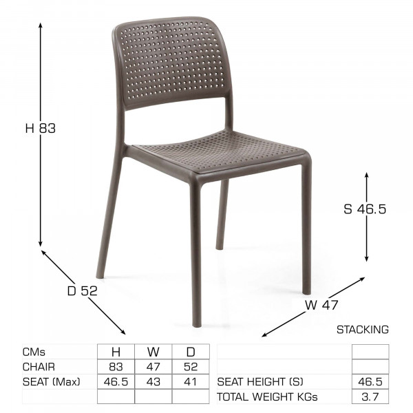 Europa Leisure Bistrot Chair (5 Colour Options) - Europa Leisure (UK)