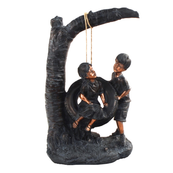 Europa Leisure Bronze Effect Children On Tyre Swing