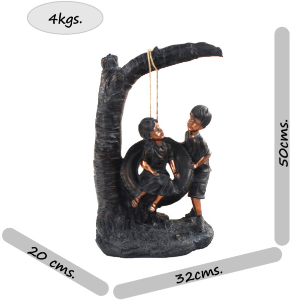 Europa Leisure Bronze Effect Children On Tyre Swing