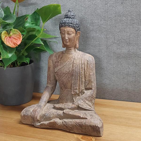 europa leisure Buddha Sitting Carved Wood Effect - Europa Leisure (UK)