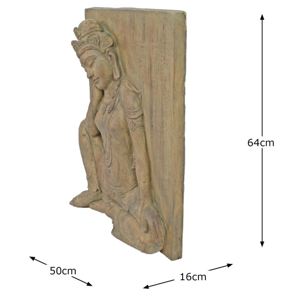 Europa Leisure Buddha Wall Plaque - Carved Wood Effect - Europa Leisure (UK)
