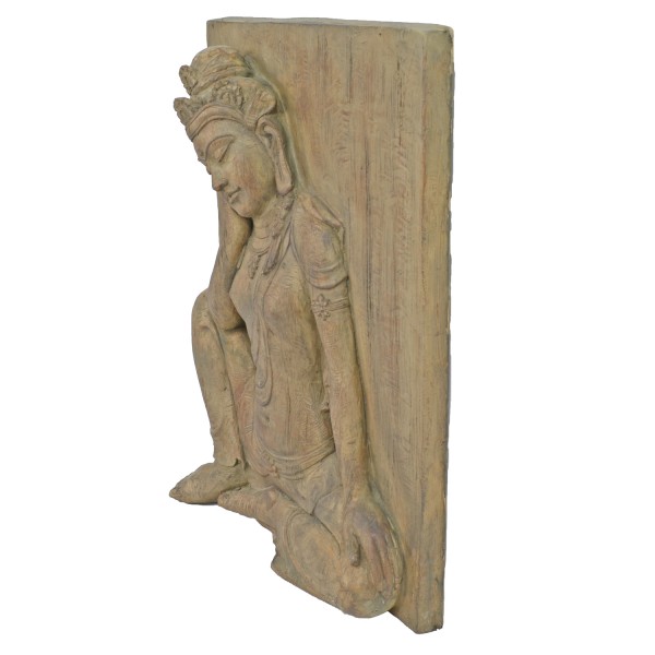 europa leisure Buddha Wall Plaque - carved wood effect - Europa Leisure (UK)