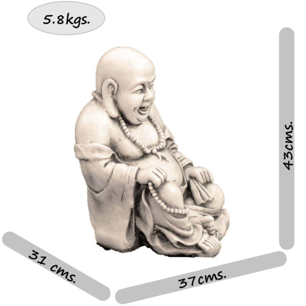 Europa Leisure Buddhist Monk Statue - Antique Stone Effect